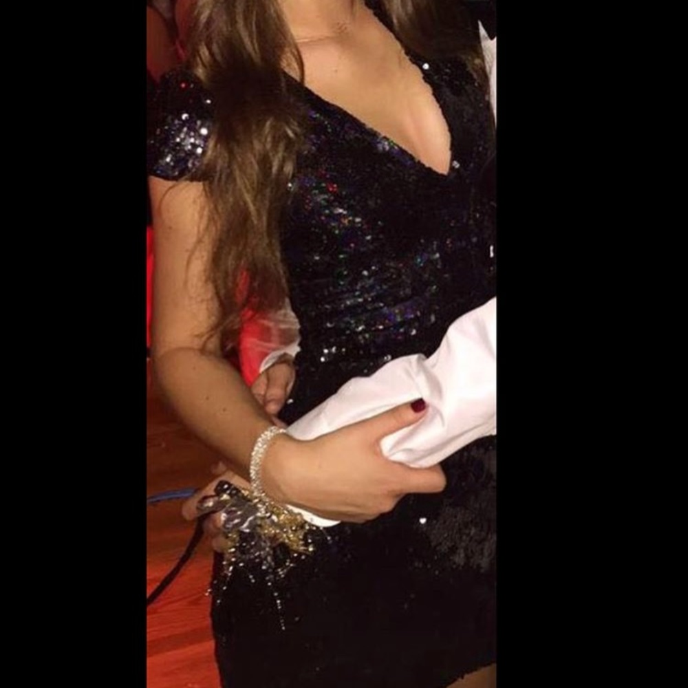 Black formal dress